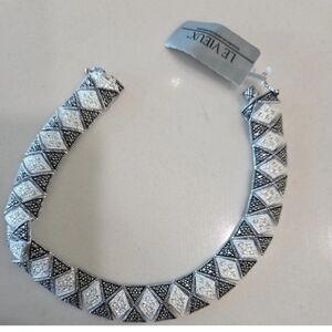 Black and White Geometric Bracelet